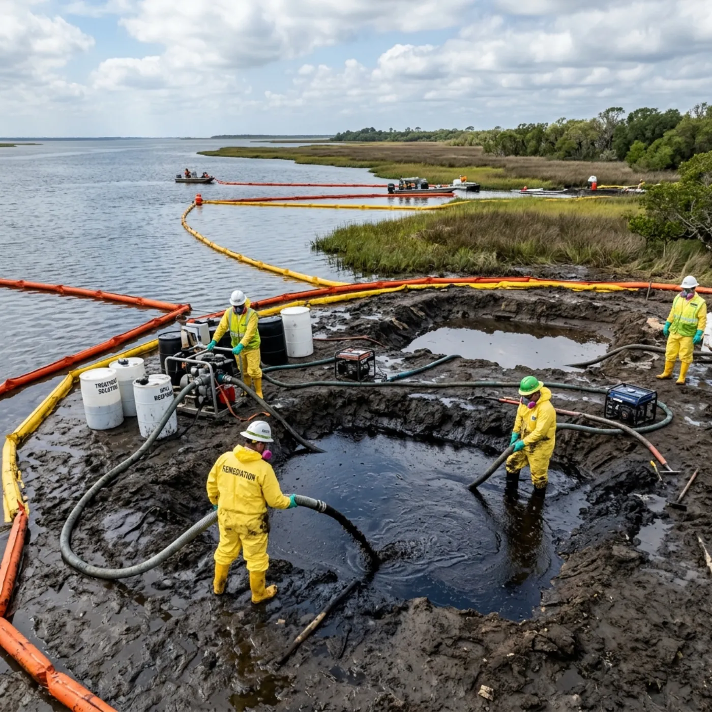 X4 Environmental case study — In-Situ Treatment of Oil in Tidal Disposal Pits — Nueces Bay, Texas